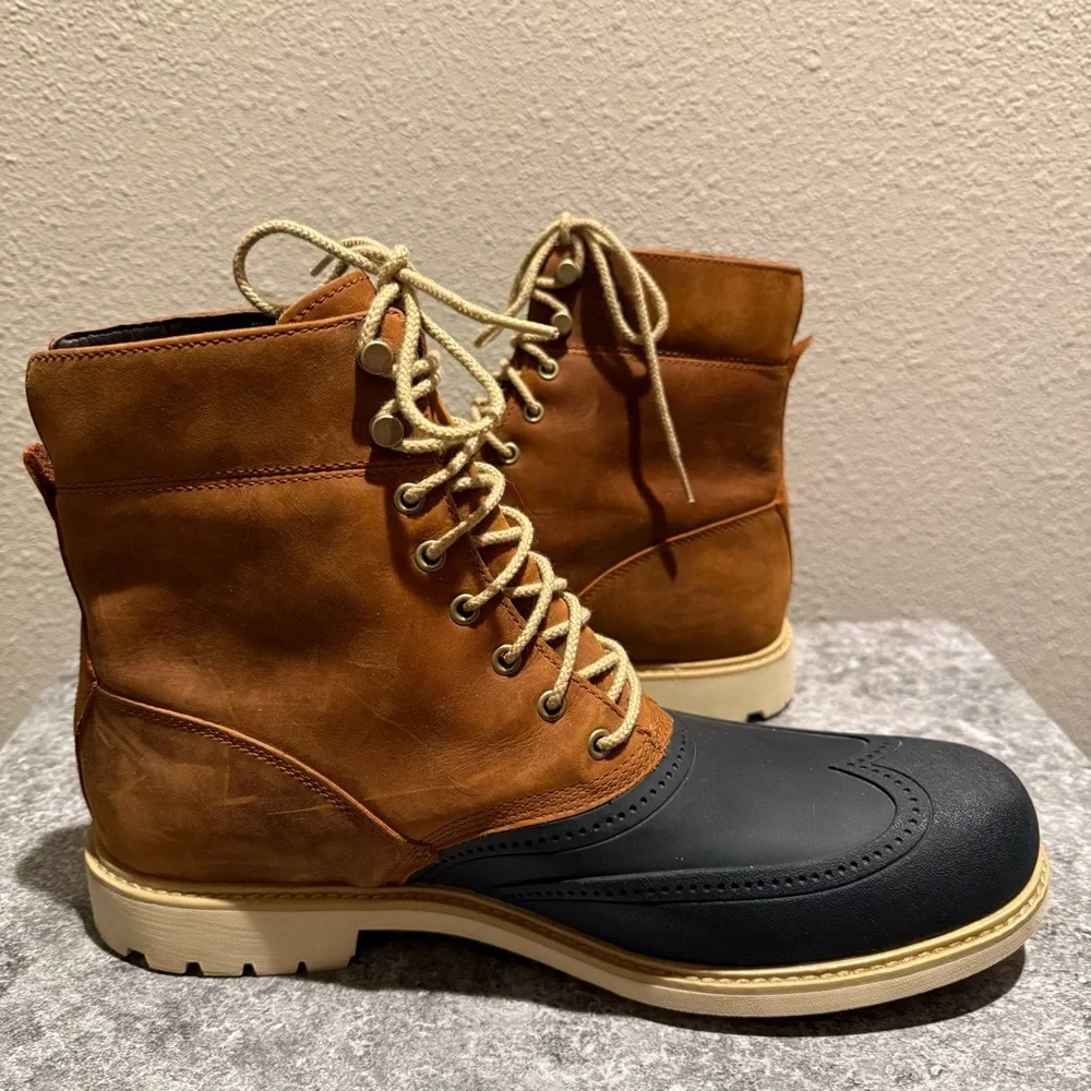Timberland Men’s Stormduck Waterproof Leather Lace Up Wingtip Boots Size 11